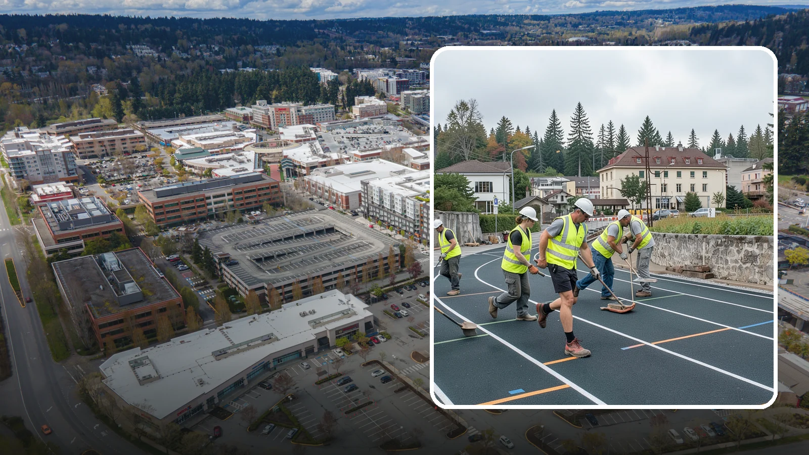 Running Track Maintenance in Redmond, King County, WA - Maintenance and repair of running tracks to protect the surface, markings, and athlete safety.