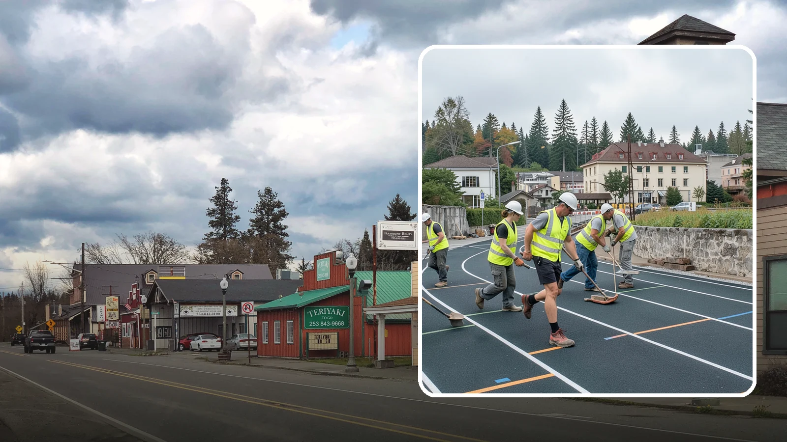 Running Track Maintenance in Roy, Pierce County, WA - Maintenance and repair of running tracks to protect the surface, markings, and athlete safety.