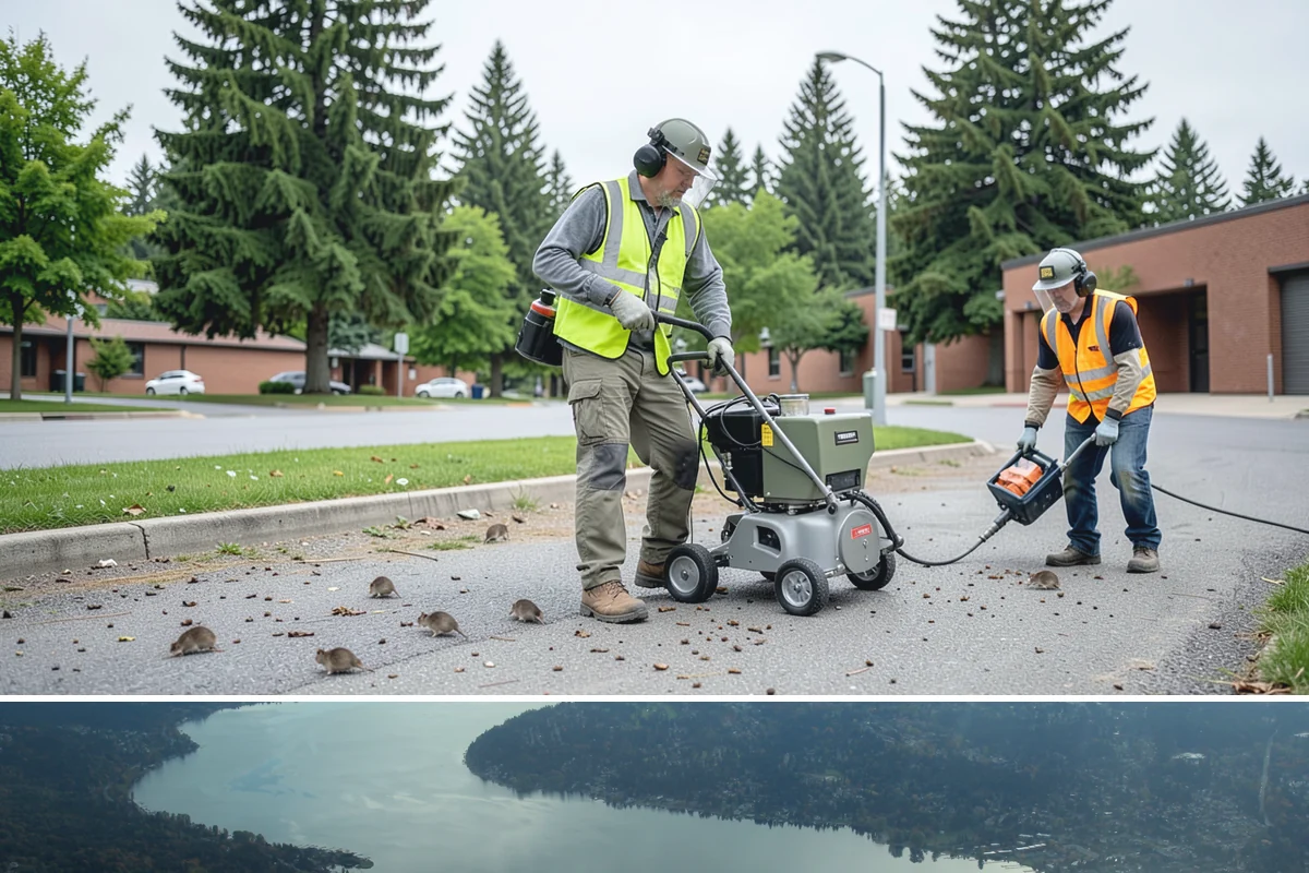 Running Track Maintenance in Sammamish, King County, WA - Repairs and relining are scheduled in warm, dry weather when patch materials and coatings cure properly.