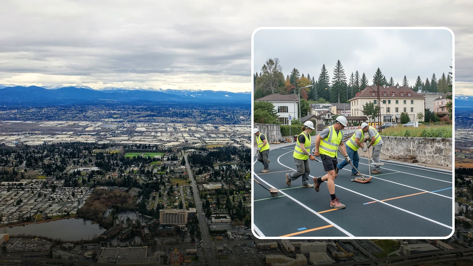 Running Track Maintenance in SeaTac, King County, WA - Maintenance and repair of running tracks to protect the surface, markings, and athlete safety.