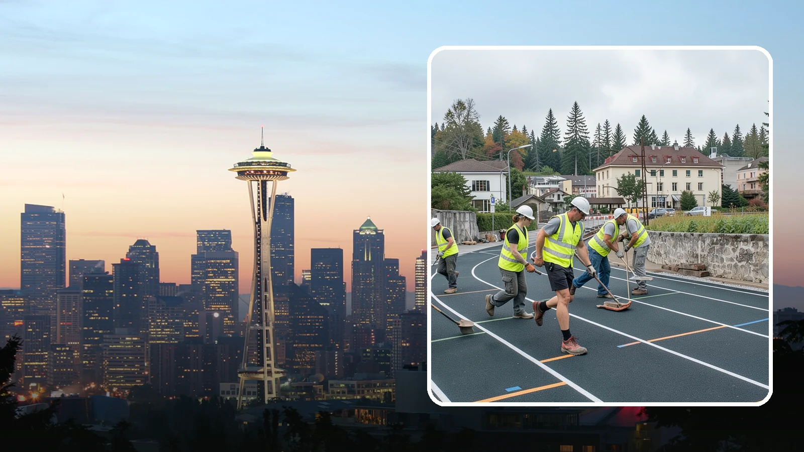 Running Track Maintenance in Seattle, King County, WA - Maintenance and repair of running tracks to protect the surface, markings, and athlete safety.