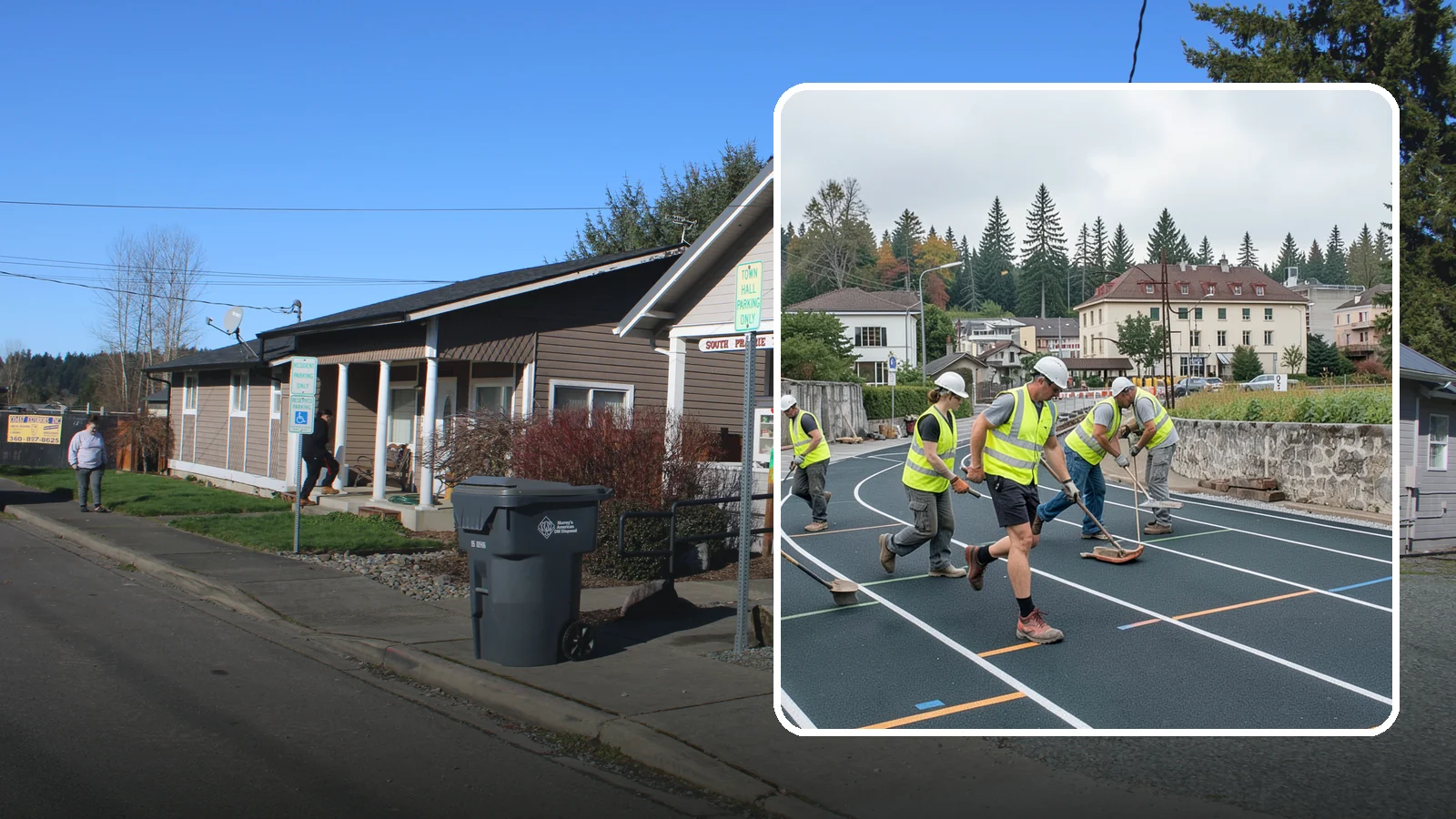 Running Track Maintenance in South Prairie, Pierce County, WA - Maintenance and repair of running tracks to protect the surface, markings, and athlete safety.