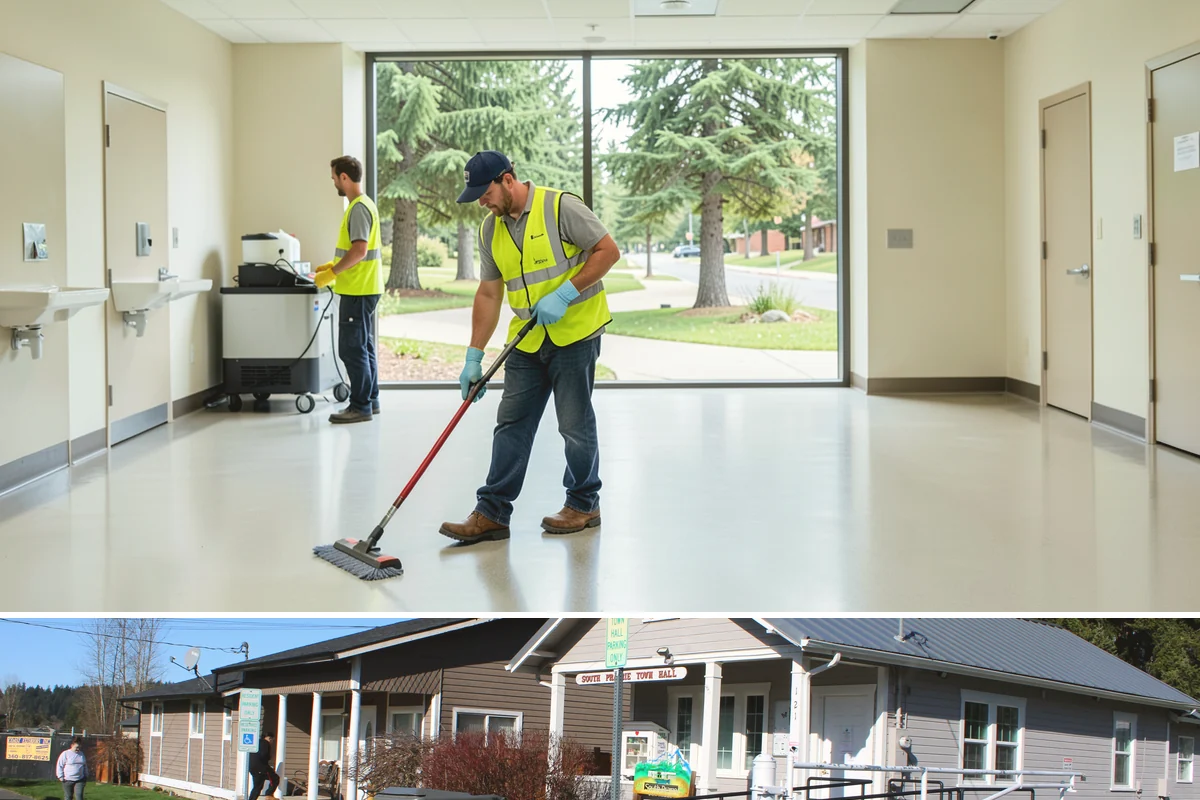 Running Track Maintenance in South Prairie, Pierce County, WA - Repairs and relining are scheduled in warm, dry weather when patch materials and coatings cure properly.