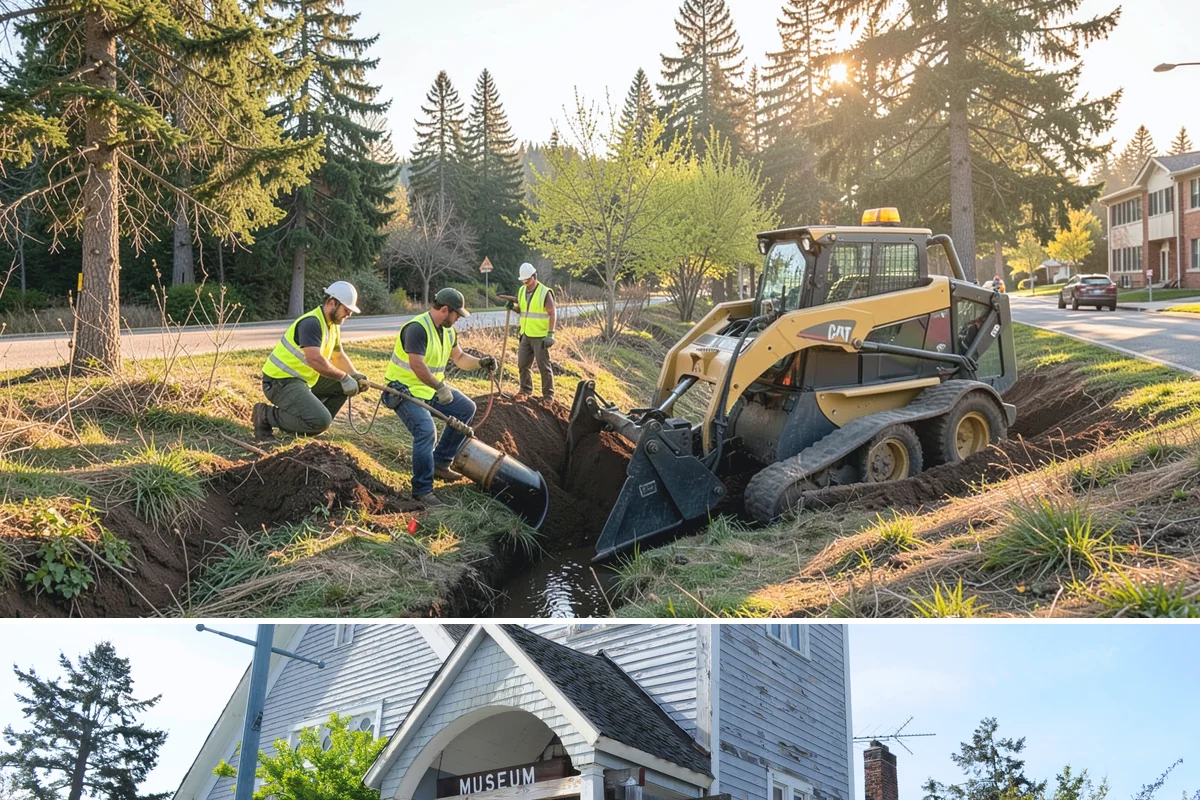 Running Track Maintenance in Steilacoom, Pierce County, WA - Repairs and relining are scheduled in warm, dry weather when patch materials and coatings cure properly.
