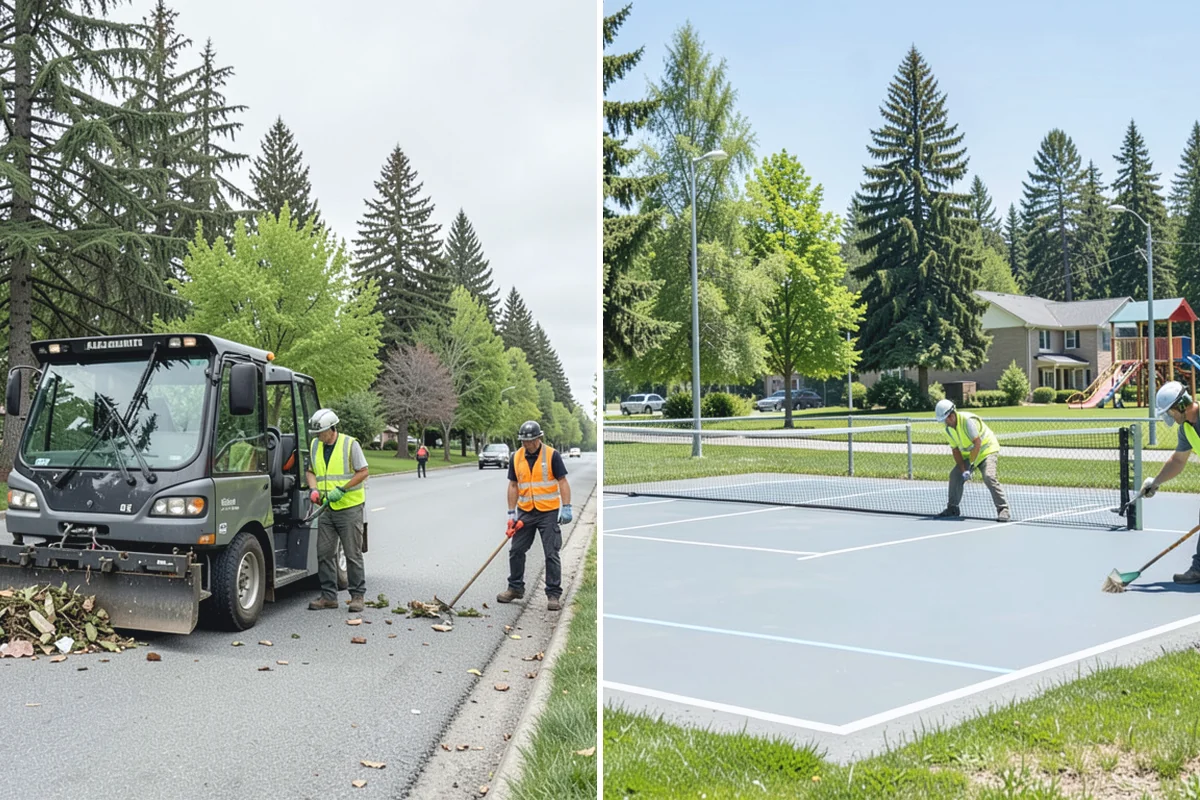 Running Track Maintenance in Sumner, Pierce County, WA - Inspect the track surface, seams, and drainage