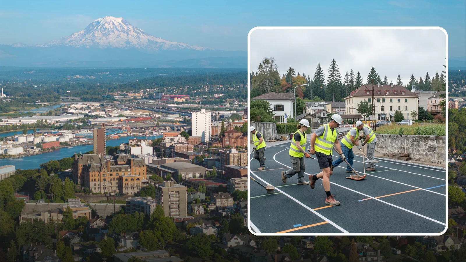 Running Track Maintenance in Tacoma, Pierce County, WA - Maintenance and repair of running tracks to protect the surface, markings, and athlete safety.