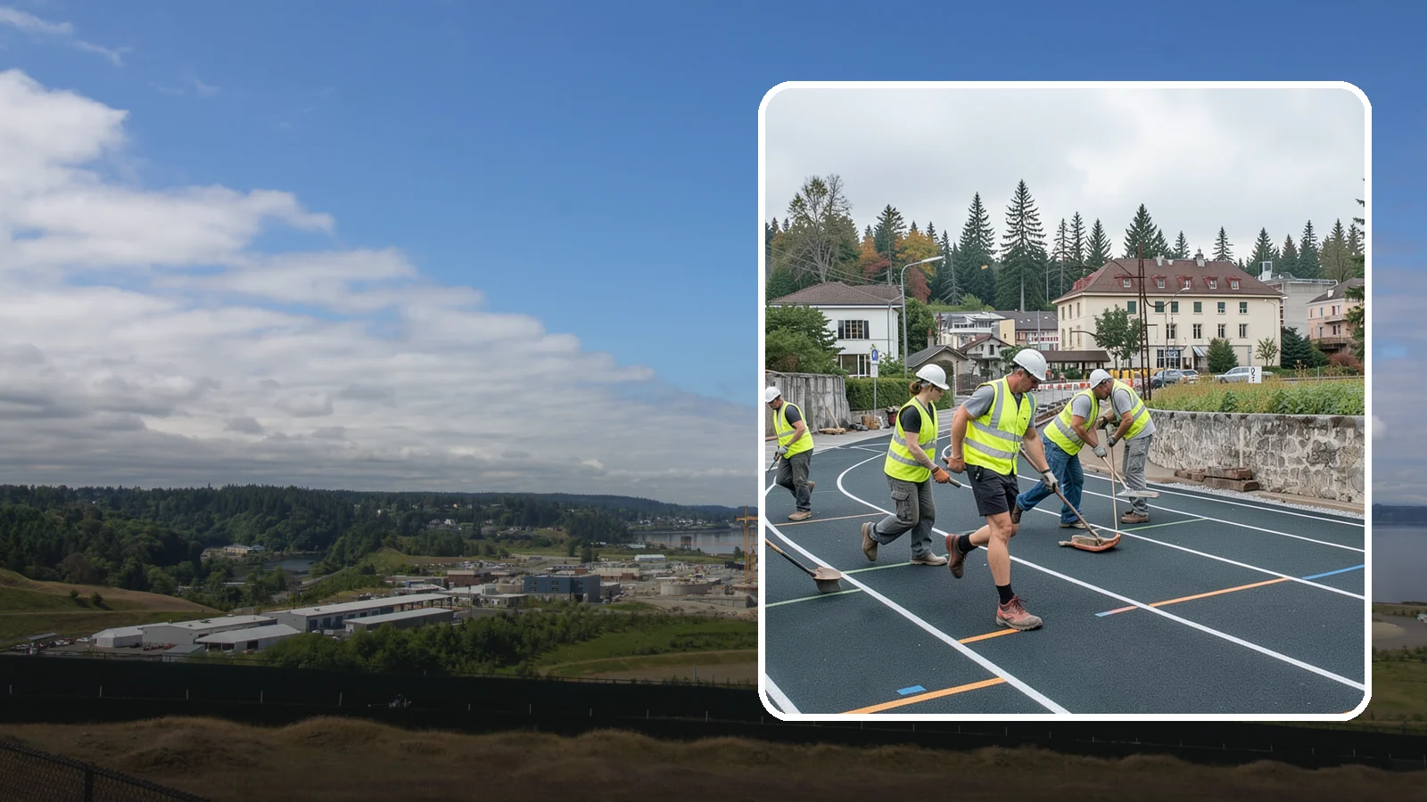 Running Track Maintenance in University Place, Pierce County, WA - Maintenance and repair of running tracks to protect the surface, markings, and athlete safety.