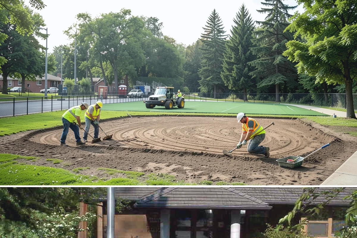 Running Track Maintenance in Yarrow Point, King County, WA - Repairs and relining are scheduled in warm, dry weather when patch materials and coatings cure properly.