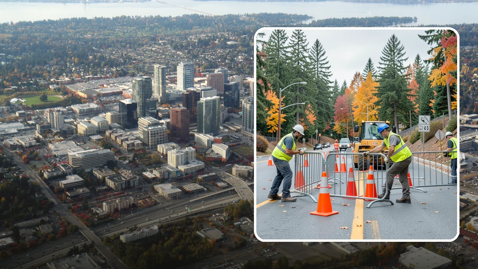 Safety Barrier Installation in Bellevue, King County, WA - Install guardrails, pedestrian barriers, and safety railings to protect the public at hazards and grade changes.