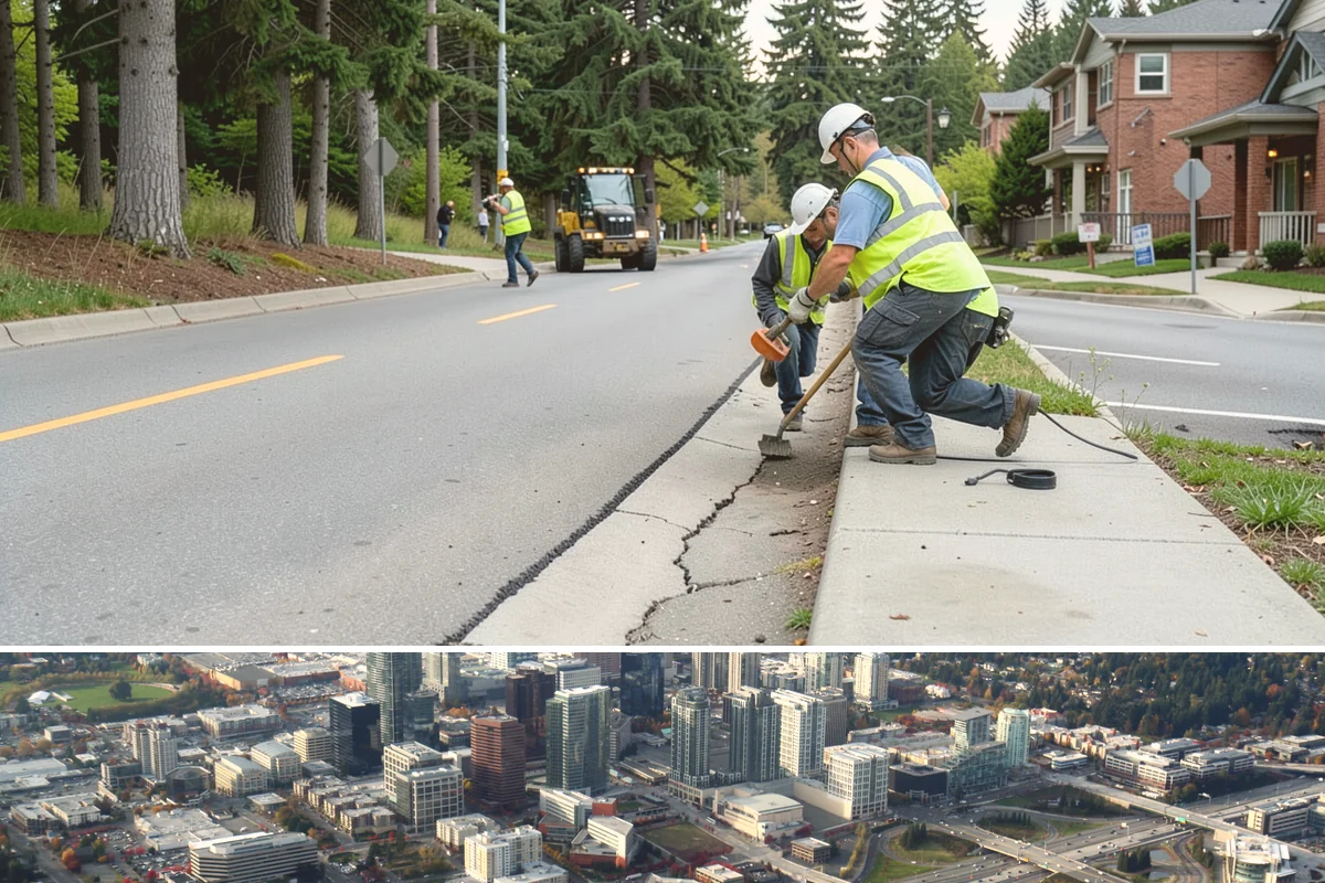 Safety Barrier Installation in Bellevue, King County, WA - Safety barrier installation runs year-round, with trail and outdoor work favoring drier spring-through-fall ground conditions.
