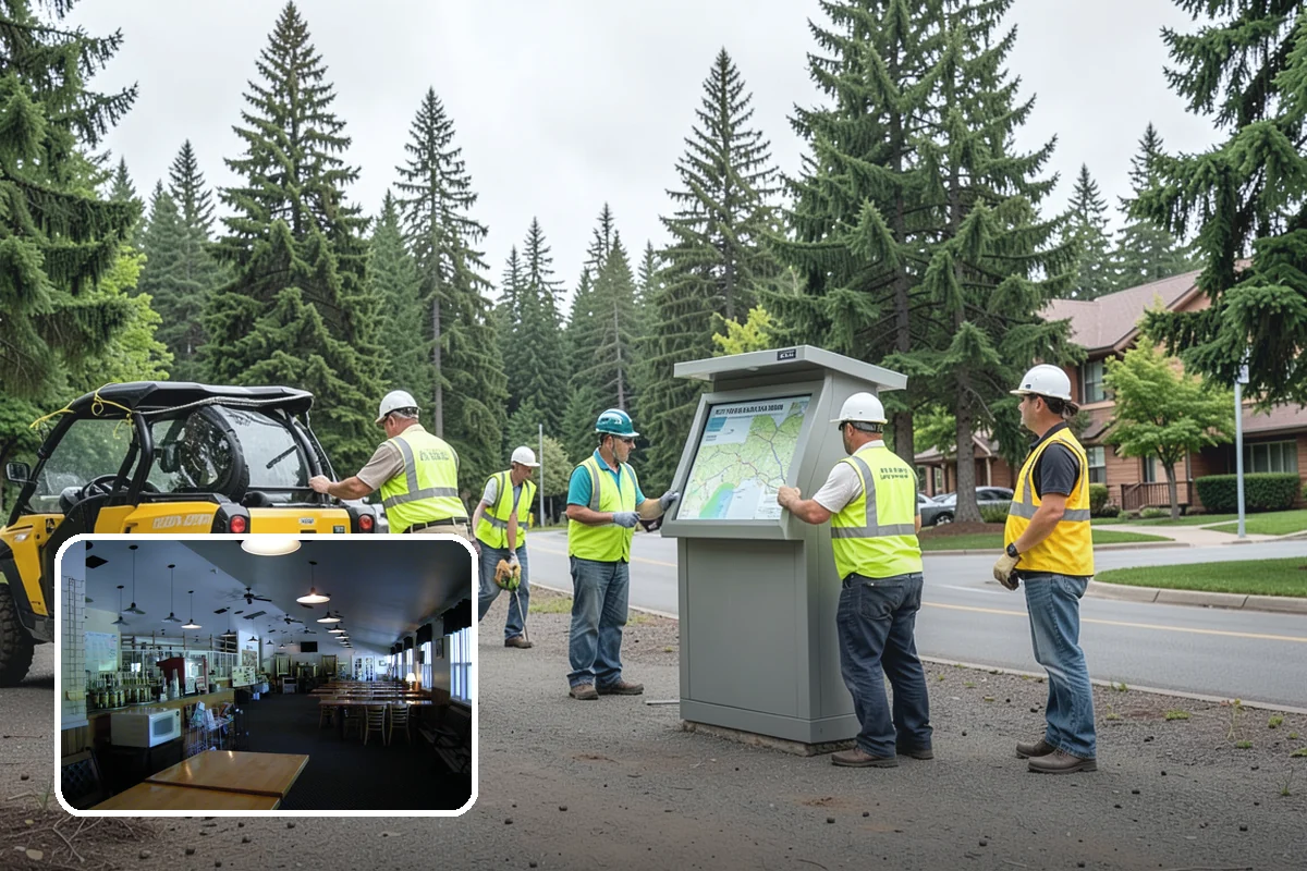 Safety Barrier Installation in Black Diamond, King County, WA - Protects the public at fall hazards and grade changes