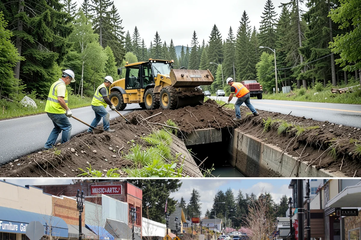 Safety Barrier Installation in Bothell, King County, WA - Safety barrier installation runs year-round, with trail and outdoor work favoring drier spring-through-fall ground conditions.
