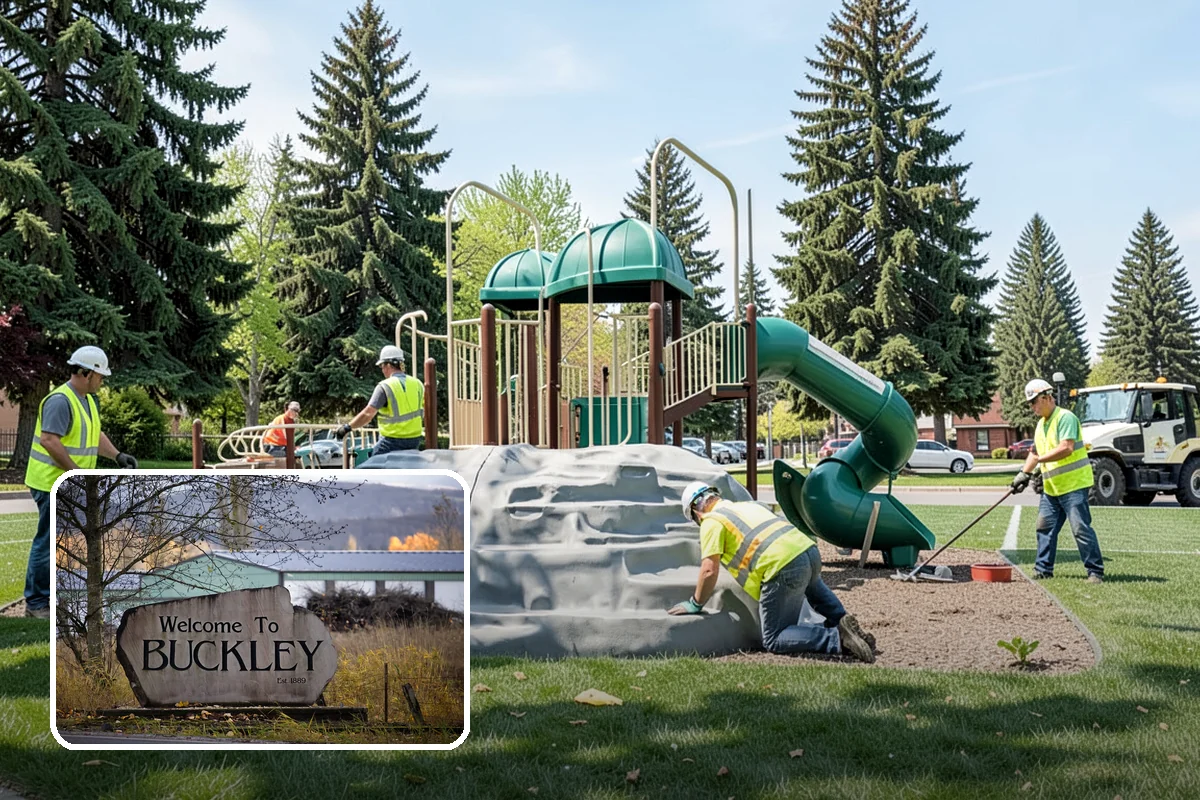 Safety Barrier Installation in Buckley, Pierce County, WA - Protects the public at fall hazards and grade changes