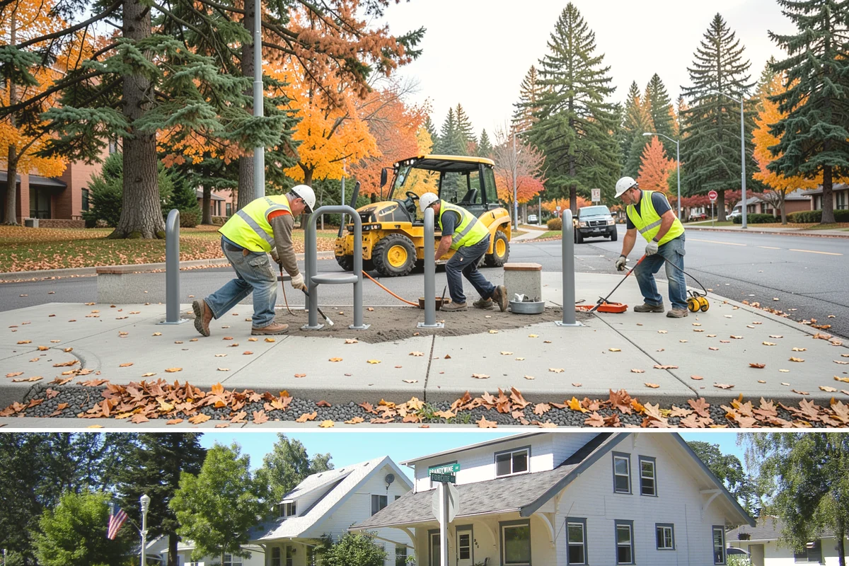 Safety Barrier Installation in DuPont, Pierce County, WA - Safety barrier installation runs year-round, with trail and outdoor work favoring drier spring-through-fall ground conditions.