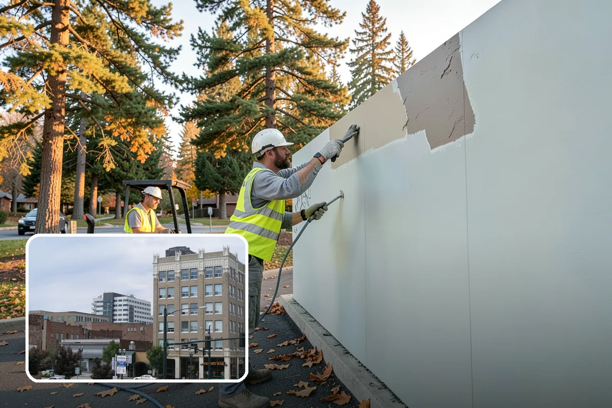 Safety Barrier Installation in Everett, Snohomish County, WA - Protects the public at fall hazards and grade changes