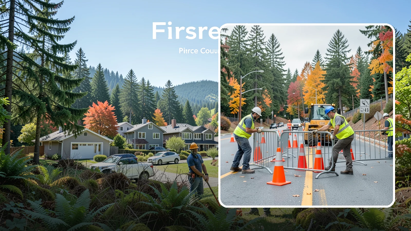 Safety Barrier Installation in Fircrest, Pierce County, WA - Install guardrails, pedestrian barriers, and safety railings to protect the public at hazards and grade changes.