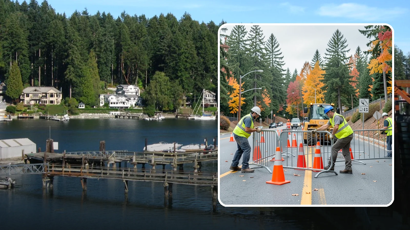 Safety Barrier Installation in Gig Harbor, Pierce County, WA - Install guardrails, pedestrian barriers, and safety railings to protect the public at hazards and grade changes.
