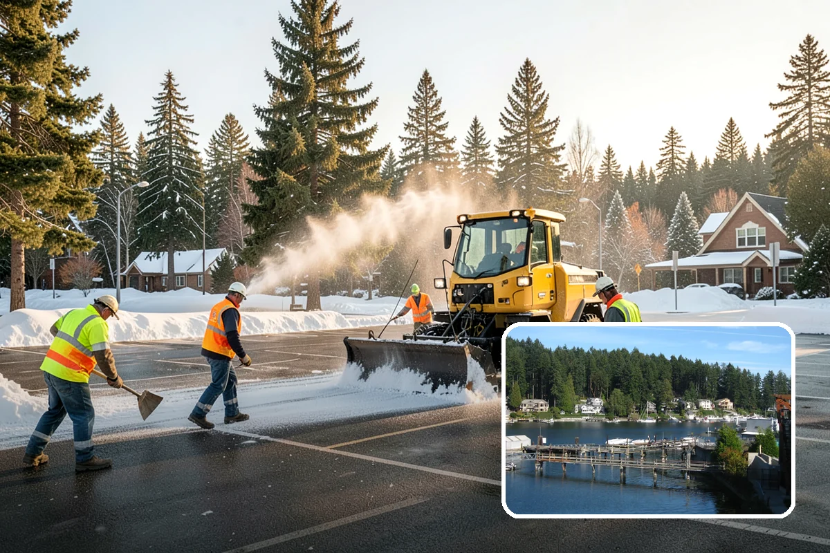 Safety Barrier Installation in Gig Harbor, Pierce County, WA - Protects the public at fall hazards and grade changes