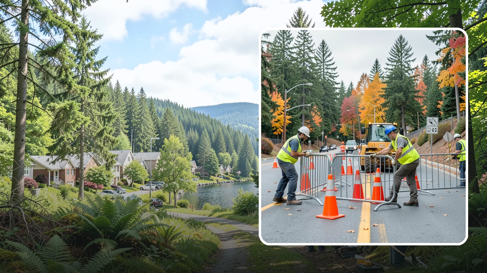 Safety Barrier Installation in Lake Forest Park, King County, WA - Install guardrails, pedestrian barriers, and safety railings to protect the public at hazards and grade changes.