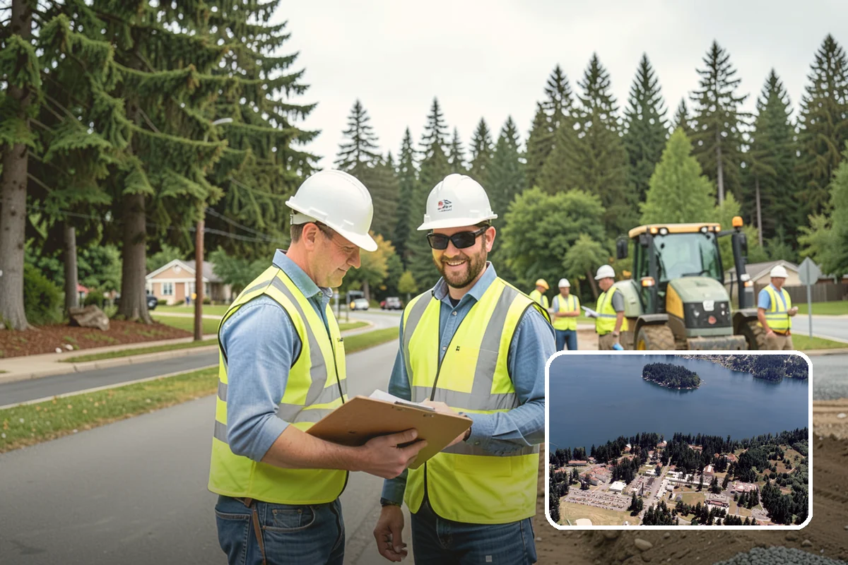 Safety Barrier Installation in Lakewood, Pierce County, WA - Protects the public at fall hazards and grade changes