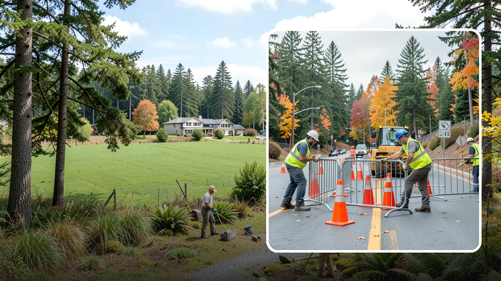 Safety Barrier Installation in Lyman, Skagit County, WA - Install guardrails, pedestrian barriers, and safety railings to protect the public at hazards and grade changes.