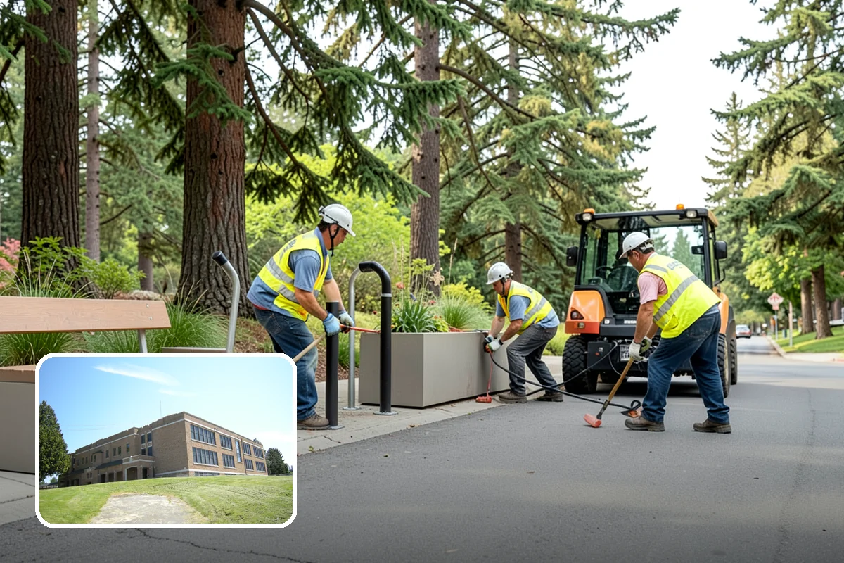 Safety Barrier Installation in Maple Valley, King County, WA - Protects the public at fall hazards and grade changes