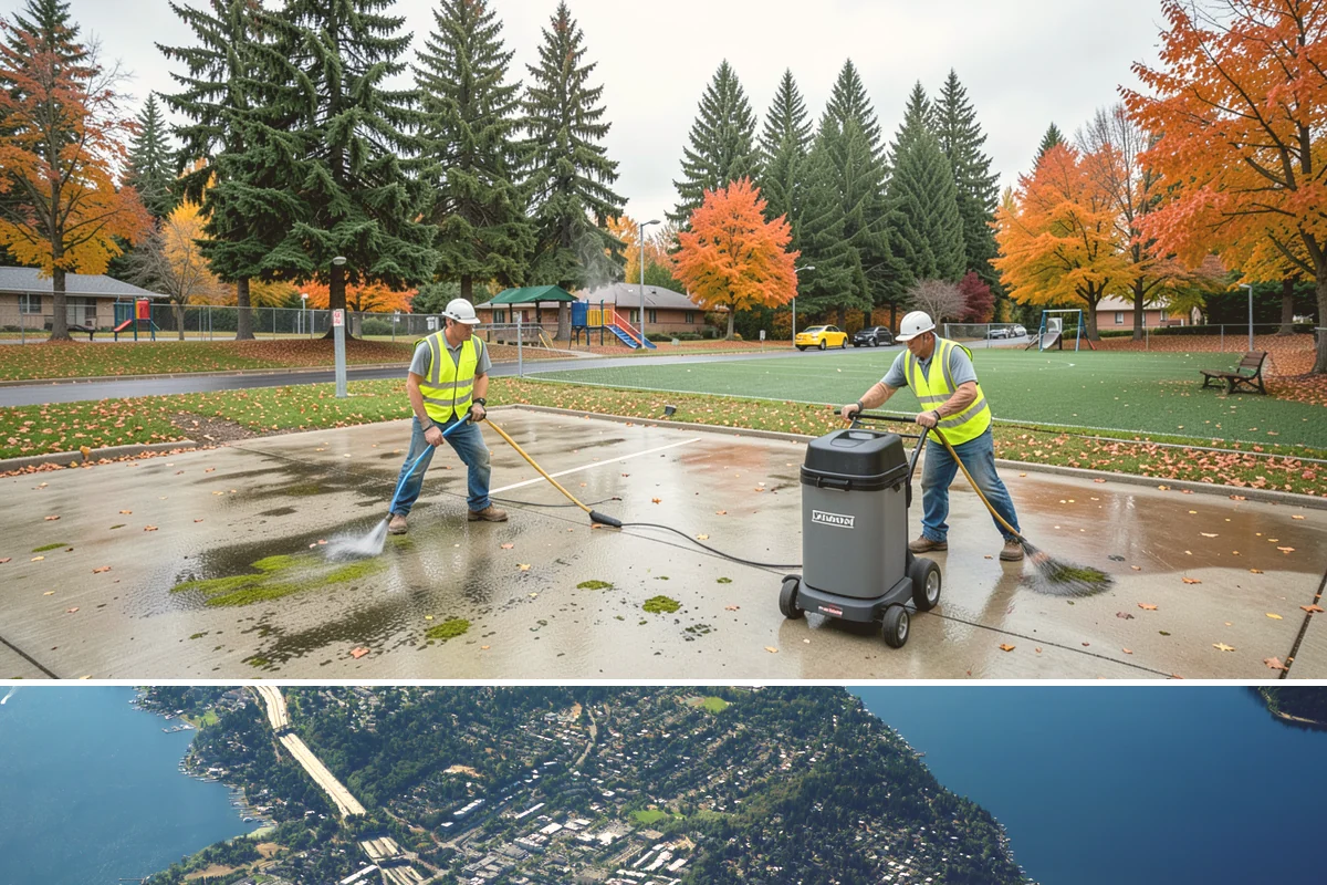 Safety Barrier Installation in Mercer Island, King County, WA - Safety barrier installation runs year-round, with trail and outdoor work favoring drier spring-through-fall ground conditions.