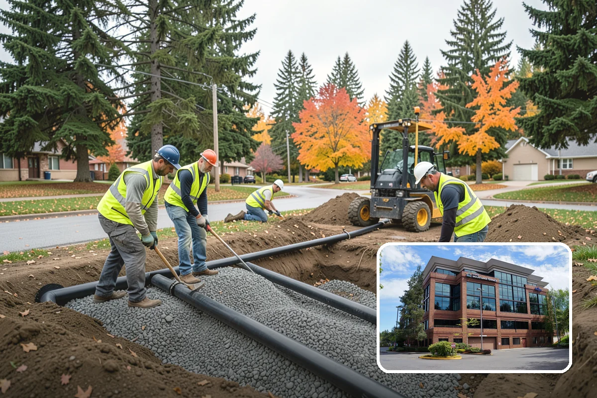 Safety Barrier Installation in Mountlake Terrace, Snohomish County, WA - Protects the public at fall hazards and grade changes