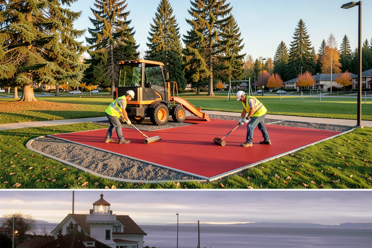 Safety Barrier Installation in Mukilteo, Snohomish County, WA - Safety barrier installation runs year-round, with trail and outdoor work favoring drier spring-through-fall ground conditions.