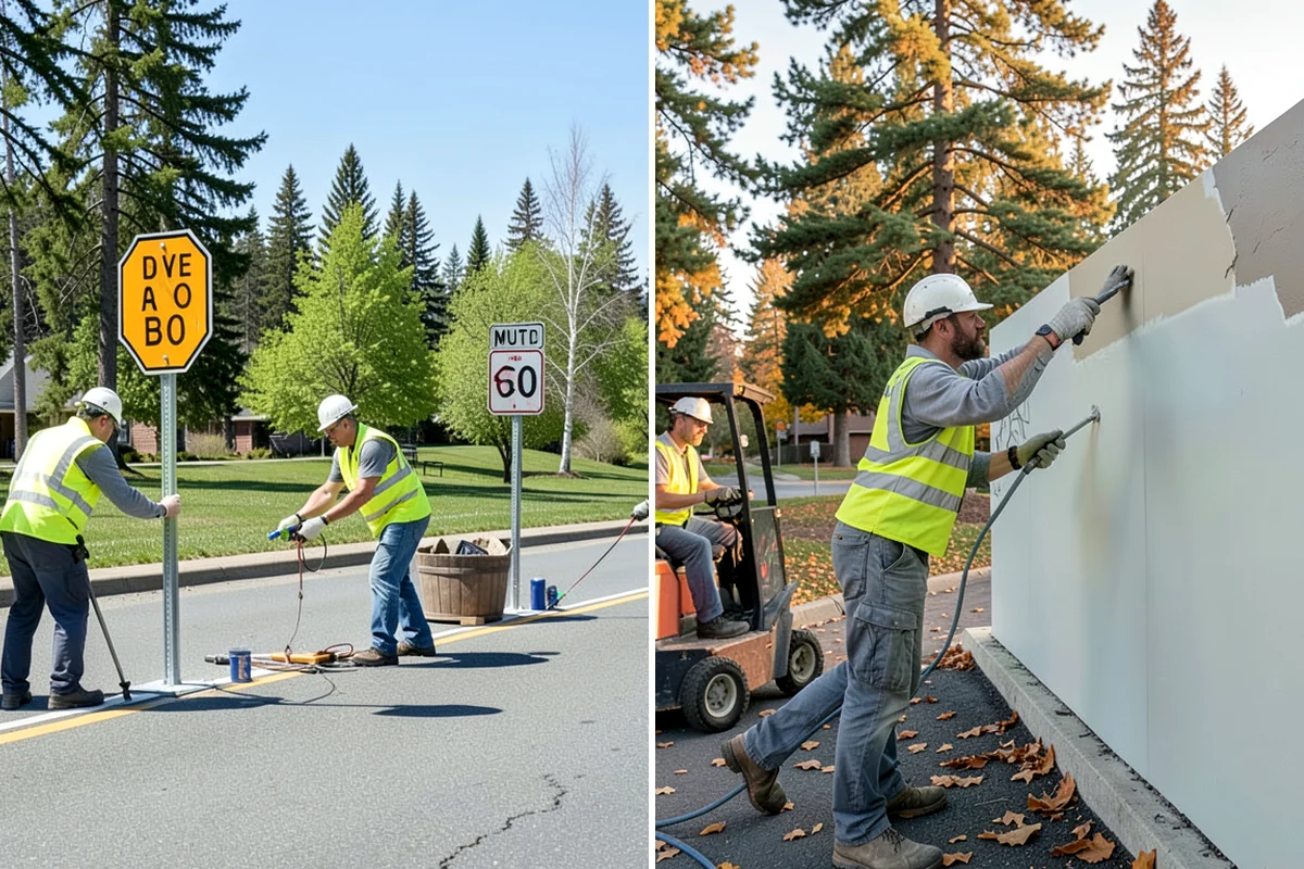 Safety Barrier Installation in Puyallup, Pierce County, WA - Assess hazards, grade changes, and code requirements