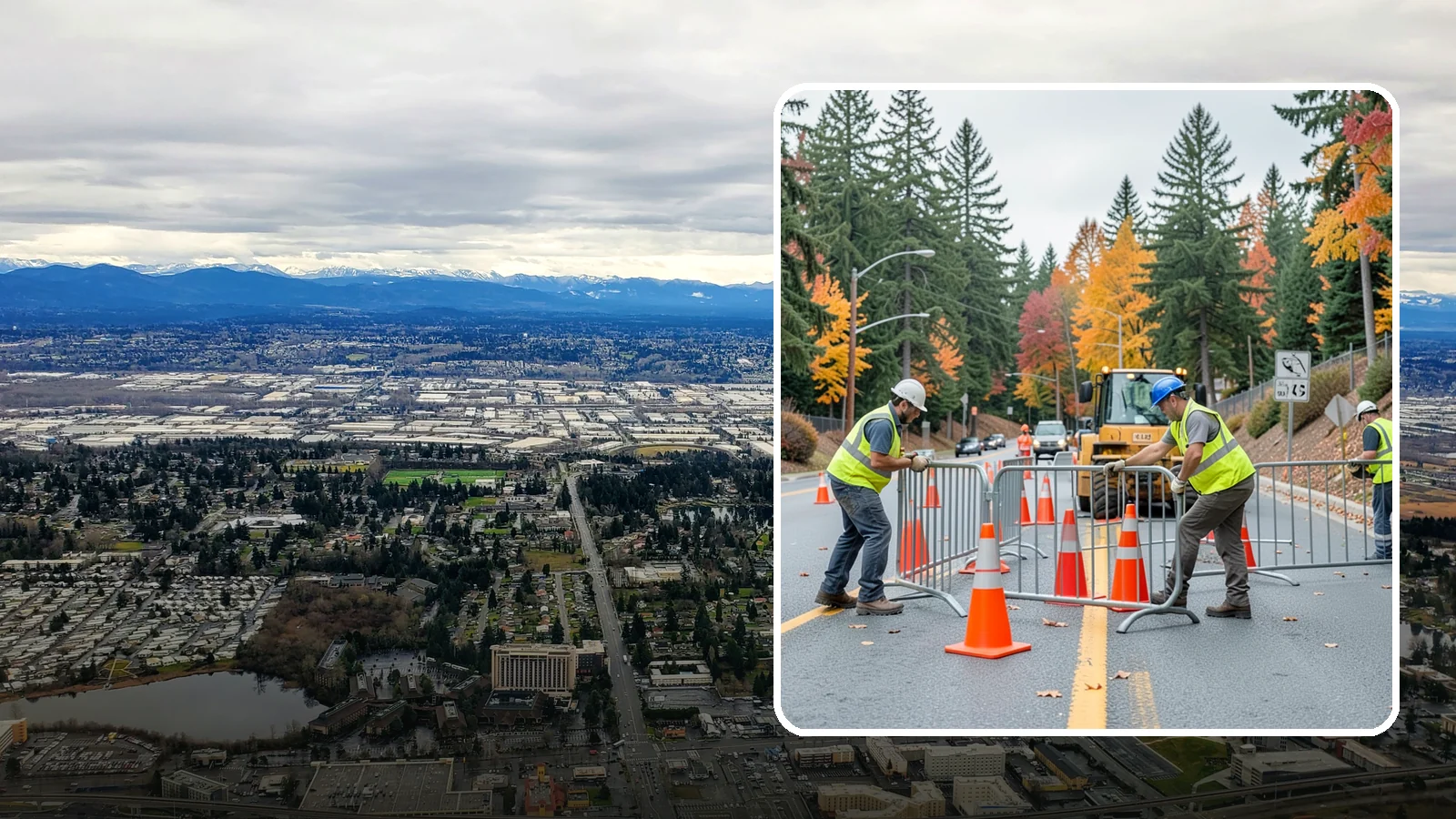 Safety Barrier Installation in SeaTac, King County, WA - Install guardrails, pedestrian barriers, and safety railings to protect the public at hazards and grade changes.
