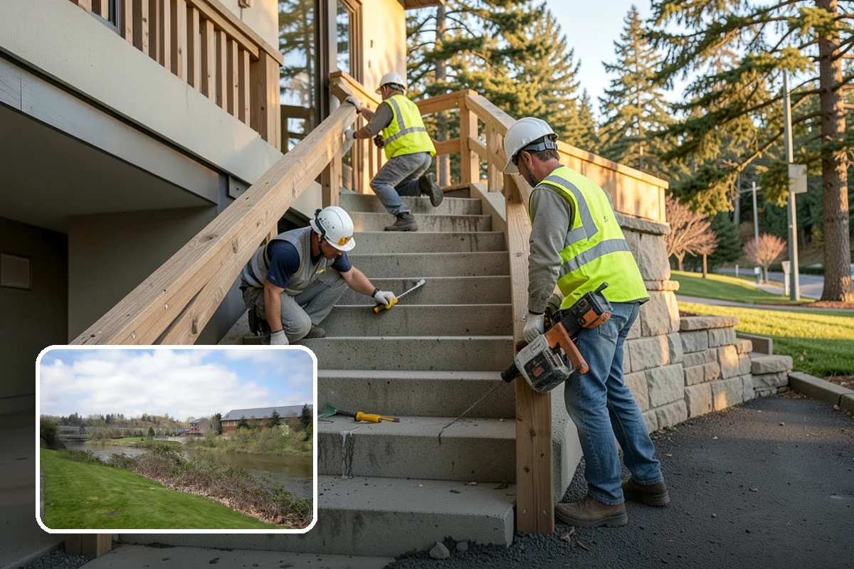 Safety Barrier Installation in Tukwila, King County, WA - Protects the public at fall hazards and grade changes