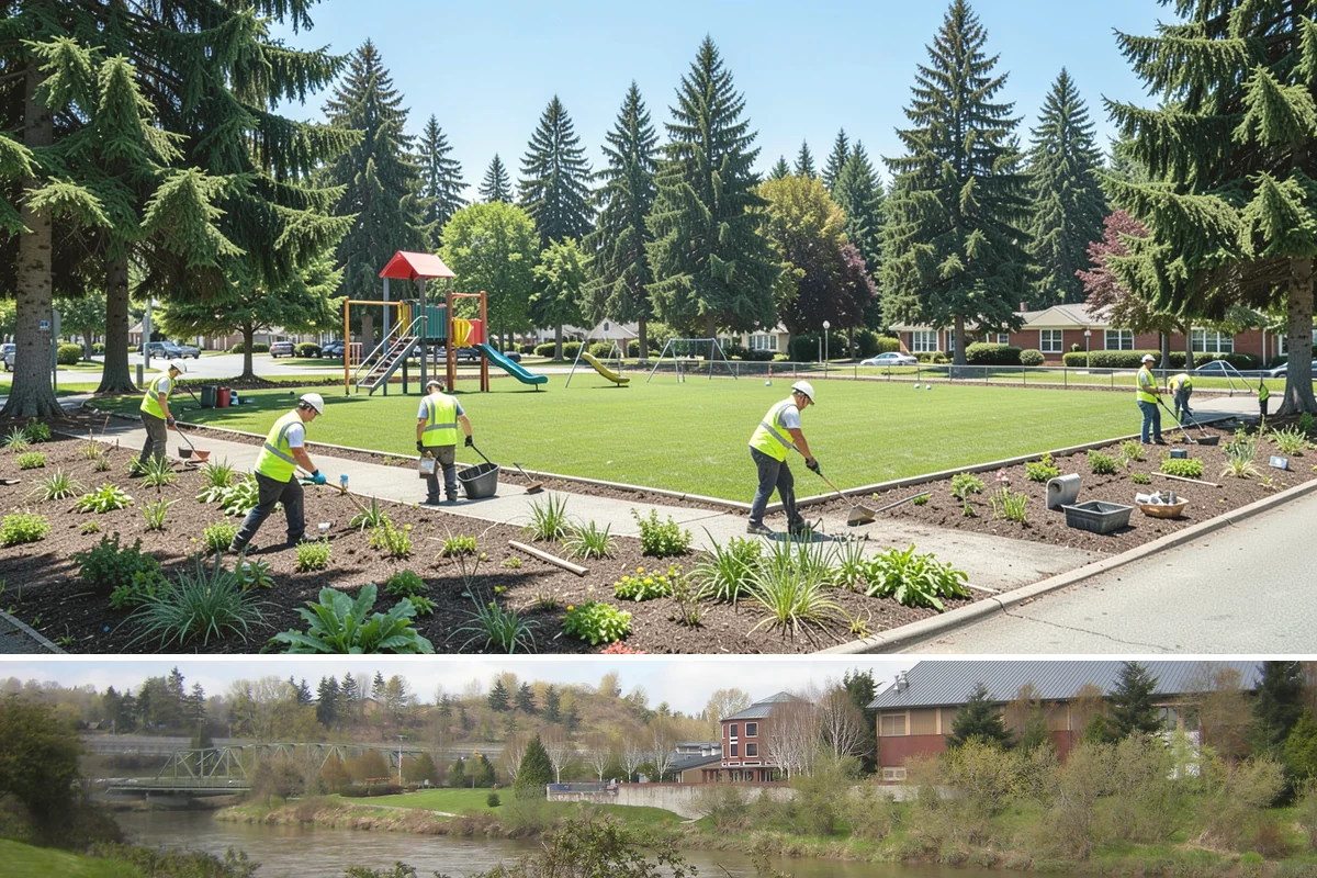 Safety Barrier Installation in Tukwila, King County, WA - Safety barrier installation runs year-round, with trail and outdoor work favoring drier spring-through-fall ground conditions.