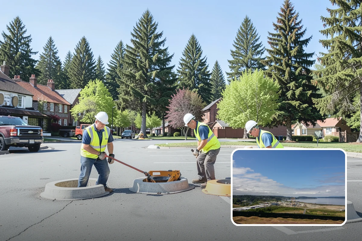 Safety Barrier Installation in University Place, Pierce County, WA - Protects the public at fall hazards and grade changes