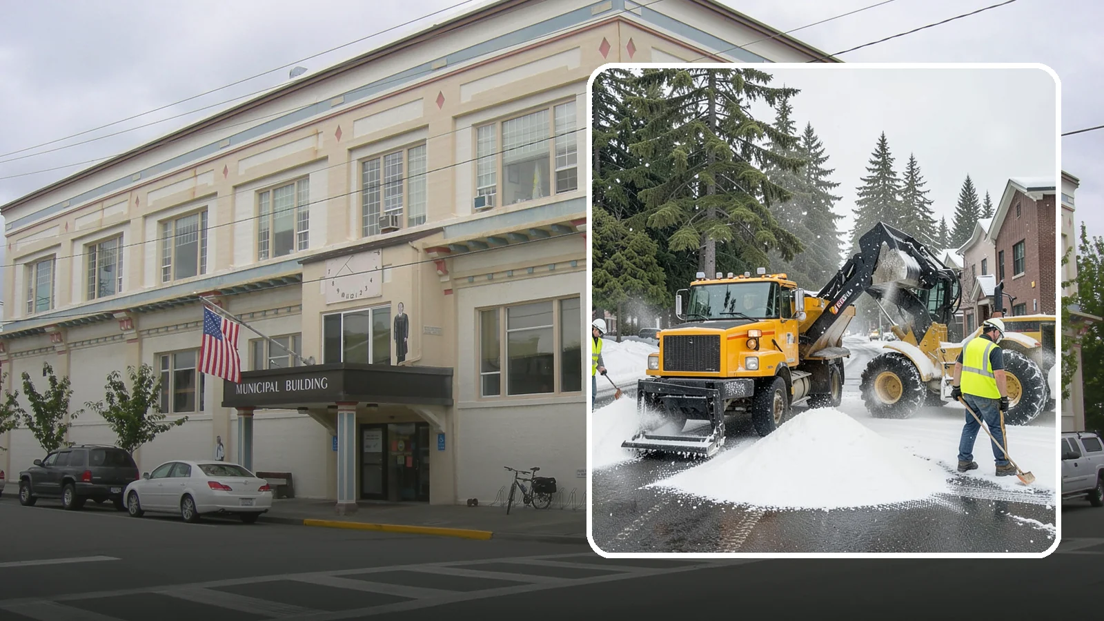 Salt & Sand Loading in Anacortes, Skagit County, WA - Loading, staging, and resupply of salt and sand so agency crews stay stocked and responsive all winter.