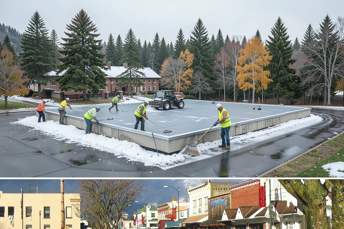 Salt & Sand Loading in Arlington, Snohomish County, WA - Staged before winter