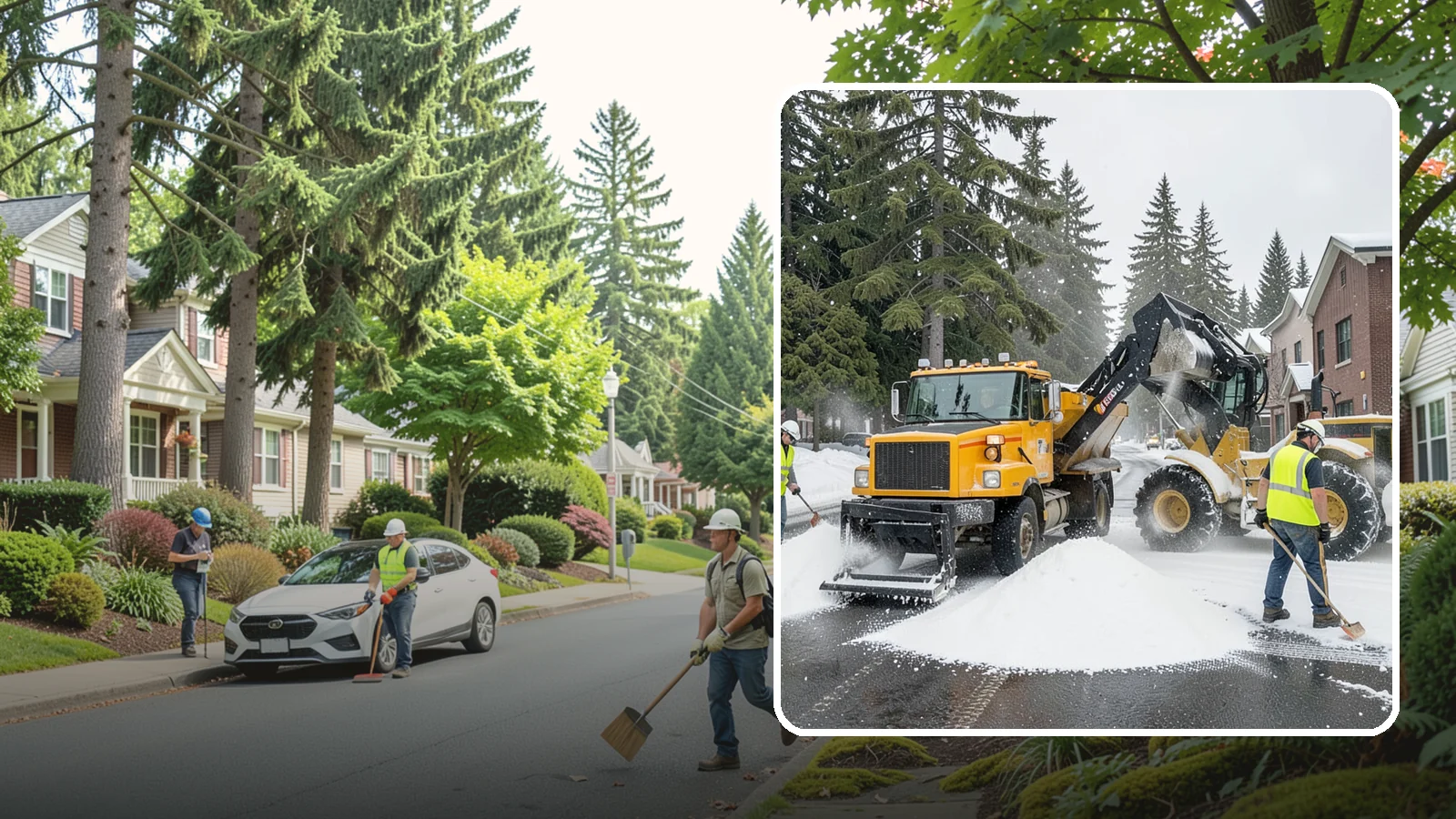 Salt & Sand Loading in Beaux Arts Village, King County, WA - Loading, staging, and resupply of salt and sand so agency crews stay stocked and responsive all winter.