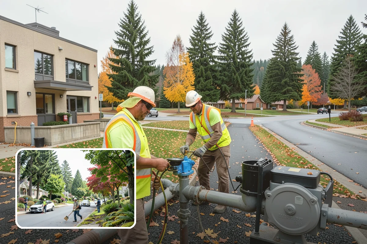 Salt & Sand Loading in Beaux Arts Village, King County, WA - Crews stay stocked and responsive
