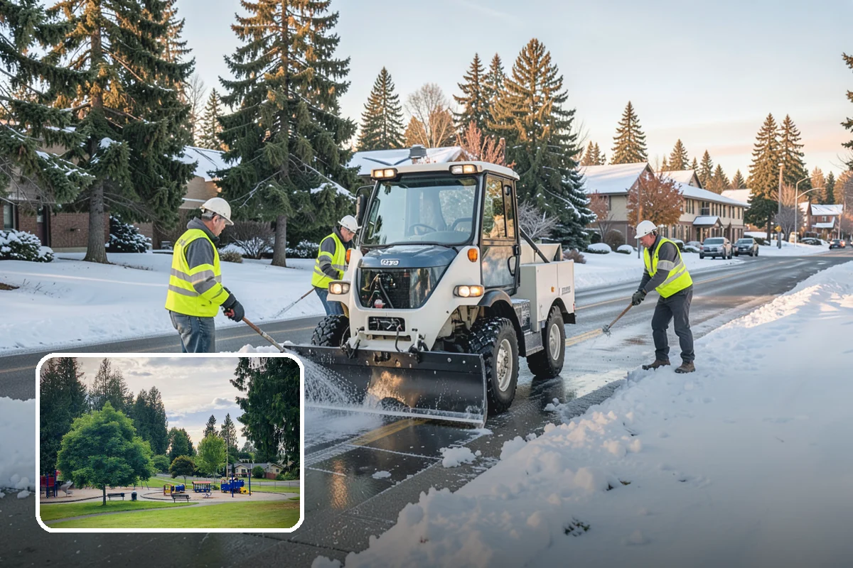 Salt & Sand Loading in Bonney Lake, Pierce County, WA - Crews stay stocked and responsive