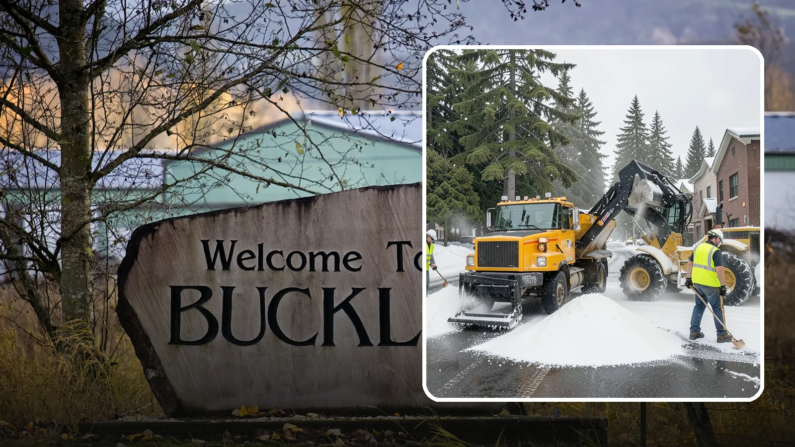 Salt & Sand Loading in Buckley, Pierce County, WA - Loading, staging, and resupply of salt and sand so agency crews stay stocked and responsive all winter.