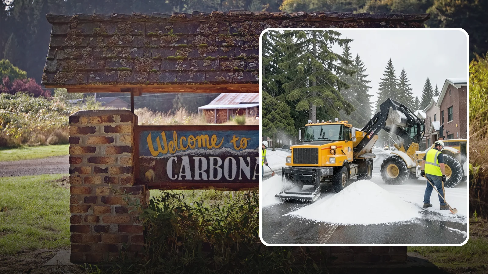 Salt & Sand Loading in Carbonado, Pierce County, WA - Loading, staging, and resupply of salt and sand so agency crews stay stocked and responsive all winter.