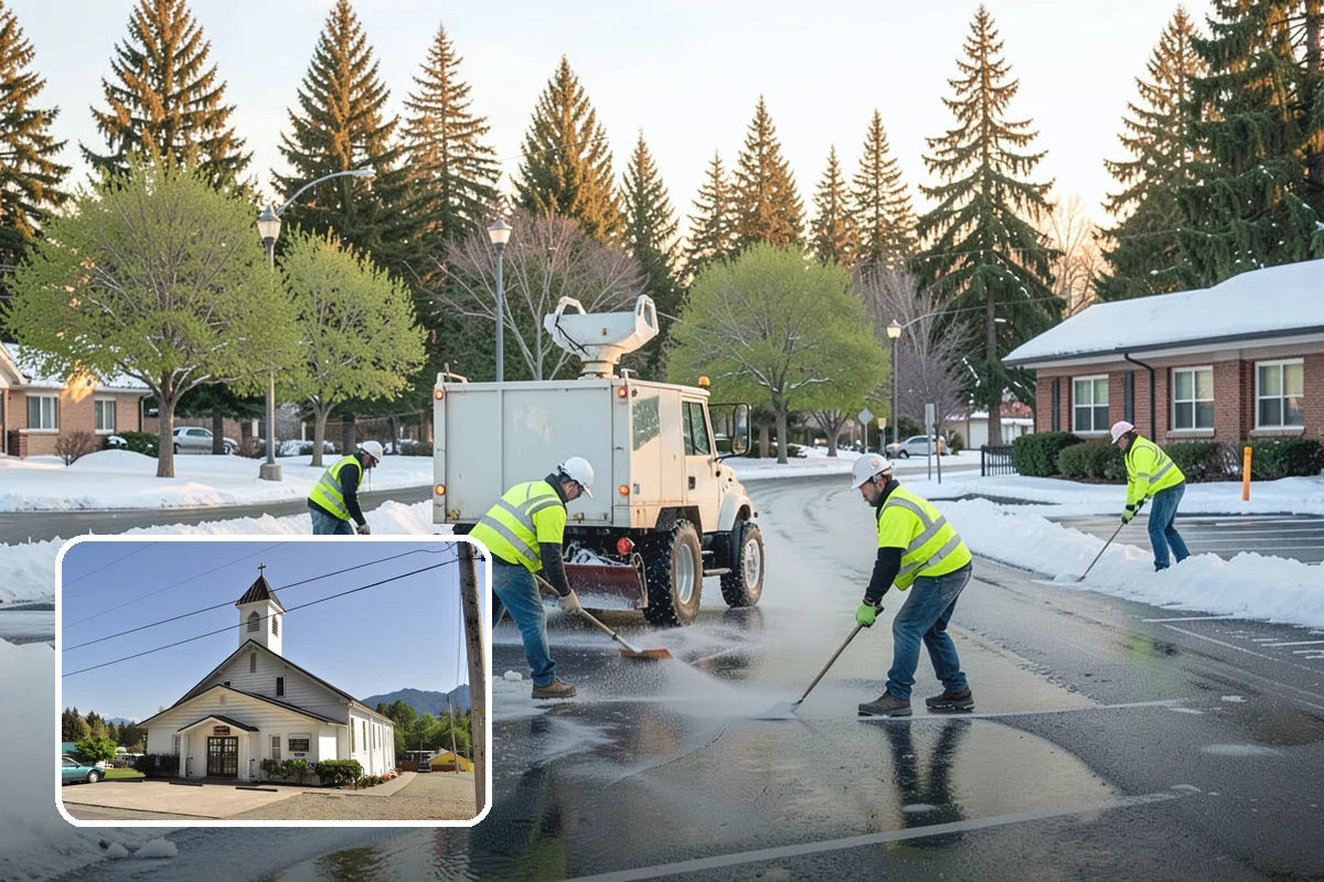 Salt & Sand Loading in Concrete, Skagit County, WA - Crews stay stocked and responsive