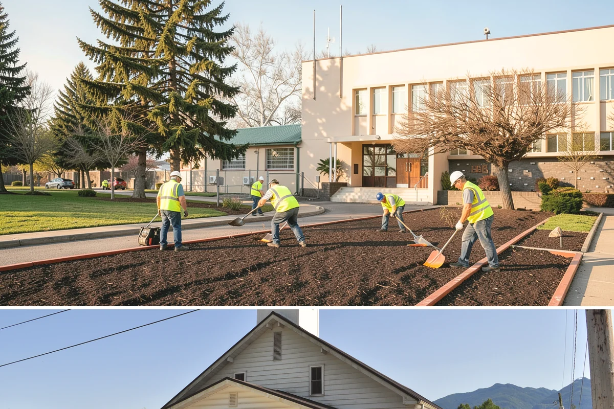 Salt & Sand Loading in Concrete, Skagit County, WA - Staged before winter