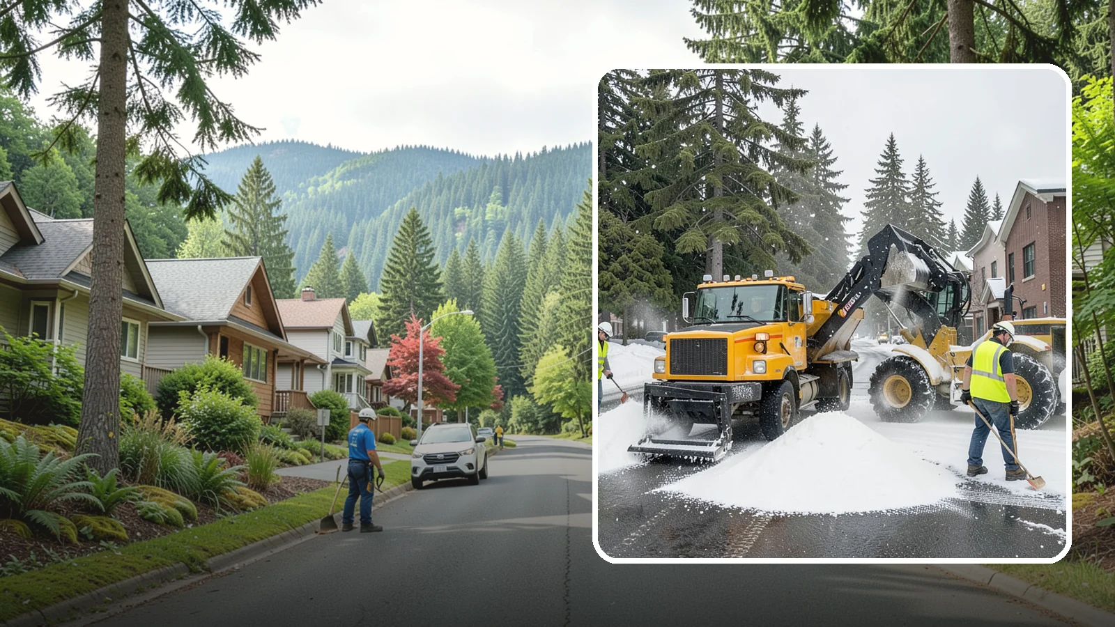 Salt & Sand Loading in Darrington, Snohomish County, WA - Loading, staging, and resupply of salt and sand so agency crews stay stocked and responsive all winter.