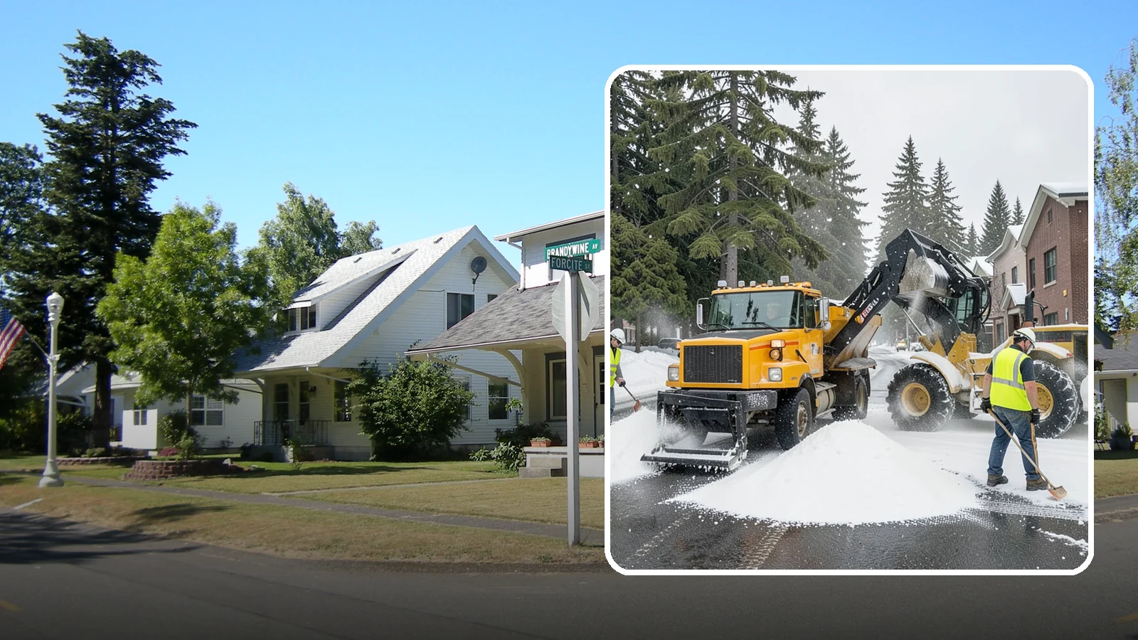 Salt & Sand Loading in DuPont, Pierce County, WA - Loading, staging, and resupply of salt and sand so agency crews stay stocked and responsive all winter.