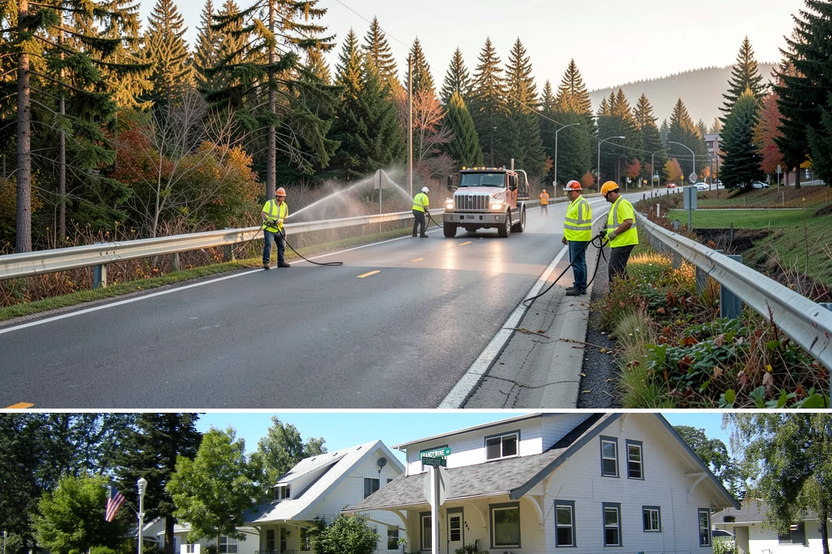 Salt & Sand Loading in DuPont, Pierce County, WA - Staged before winter