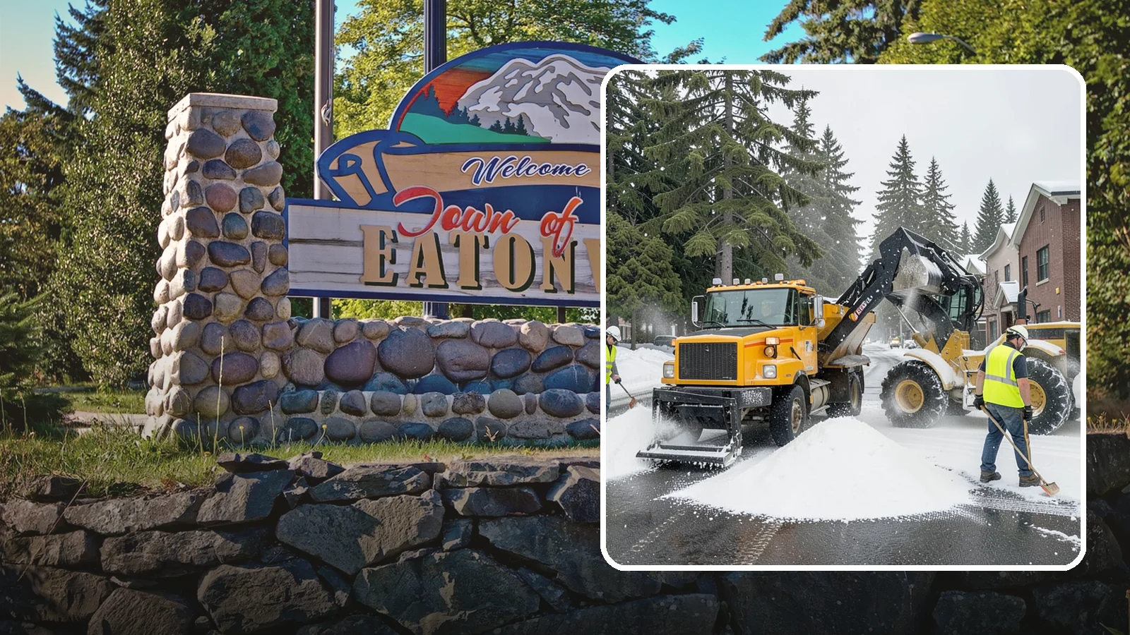 Salt & Sand Loading in Eatonville, Pierce County, WA - Loading, staging, and resupply of salt and sand so agency crews stay stocked and responsive all winter.