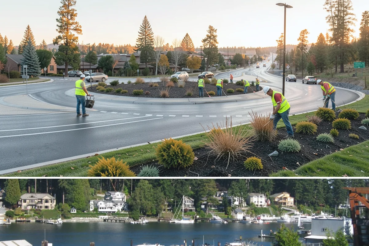 Salt & Sand Loading in Gig Harbor, Pierce County, WA - Staged before winter