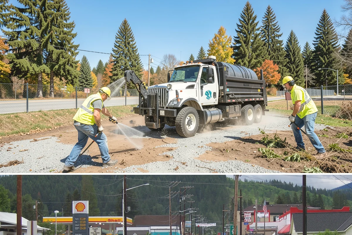Salt & Sand Loading in Granite Falls, Snohomish County, WA - Staged before winter