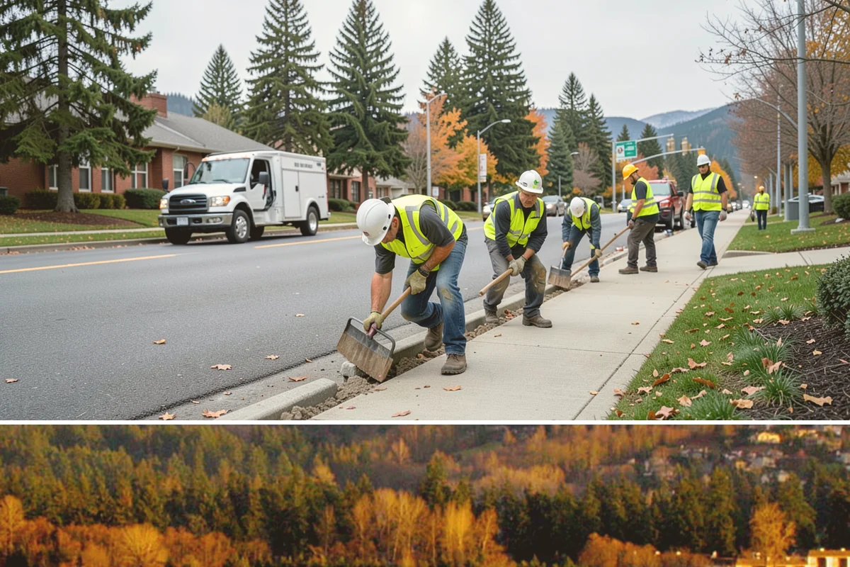 Salt & Sand Loading in Kenmore, King County, WA - Staged before winter
